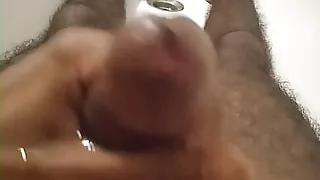 Jim is masturbating and going to ejaculate a good load