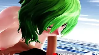 Aozora Blowjob Yuuka (3D HENTAI)