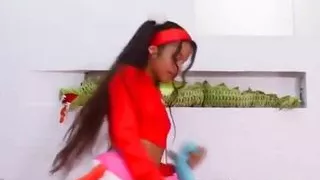 Little Lupe rubs her young pussy slit