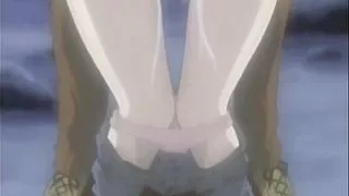 Hentai cartoon romantic couple enjoys hardcore sex