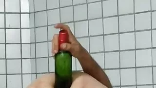 White Twink Destroy your ass with wine bottle