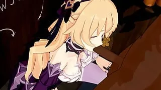 Fischl Blowjob - hiiyua - Black Clothes Color Edit Smixix