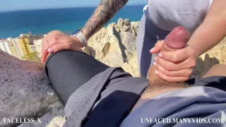 Public Deepthroating And Passionate Fucking With Pretty Tourist With Sea View Pov 5 Min
