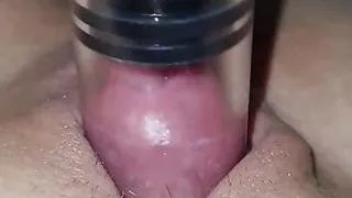 Swollen Pussy with Nipple Sucker....