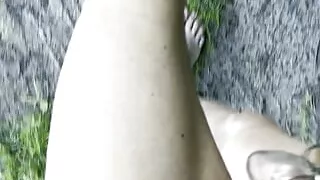 Holländischer Sex, Nackt, Piercing, Öffentlicher Sex, Sklavin, Wald