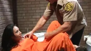 Sexy inmate Taylor Rain fucked hard by officer