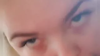 Sucking his thick black cock till he cums in my mouth I keep sucking till I know I've swallowed every last drop