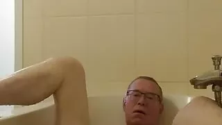 In the bath with a friend