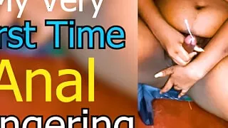 My very first time anal fingering