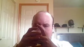 really sexy busty french maid milf in furry handcuffs