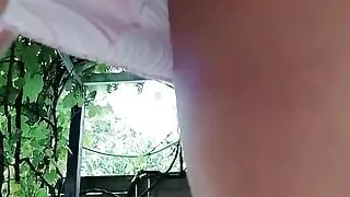 Sweeped the terrace and was rewarded with sperm