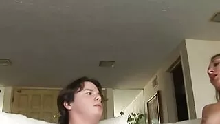 Sexy blonde Roxy Jezel deep throats and blows