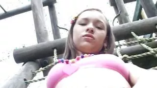 Sexy solo teen Selina masturbates for the camera