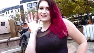German Redhead Slut meet and fuck dating on Public Street