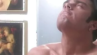 Bathroom Sex with a Busty Blonde Chick and a Handsome Guy