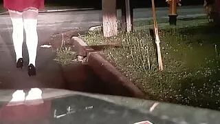 Kyla Throatz doing a task