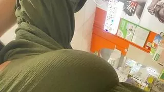 milf without panties in public