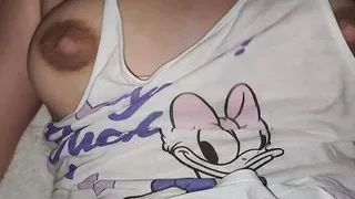 This is how my stepsister's pussy gets after watching TV