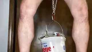 About 20 lbs held from balls