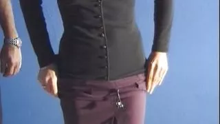 Beautiful French lady with blonde hair enjoy eating cum after a hard bang