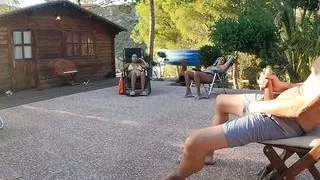 Showing my cock to my GIRLFRIEND and her BEST FRIEND to get a great blowjob