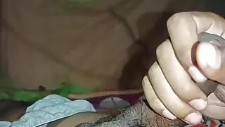 The shopping mall watchman saw me masturbating in the bathroom, then he sucked my cock and got his ass fucked