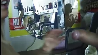 He loses a bet and the blonde Michaela my second cousin is