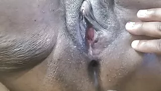 Amateur ebony bbw granny gets a creampie deep in her grey haired pussy