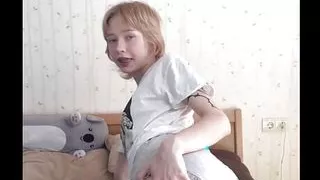 18 year old teen girl teasing you with her skinny body