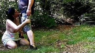 I Am On Dog Collar And Leash And My Master Fucks Me With The Dildo And Fat Cock