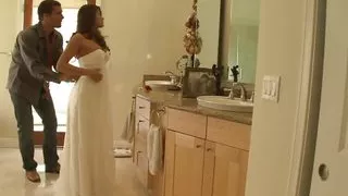 Bride Madelyn Marie fucked in her wedding dress