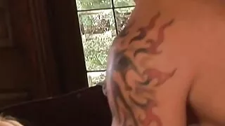 Beautiful Hillary Scott used by two muscular hunks