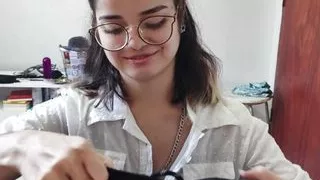 White Wolf OFC - I recorded White Moon VIP's cute little face as she sucked my cock