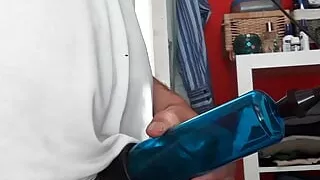 pumping my cock hard