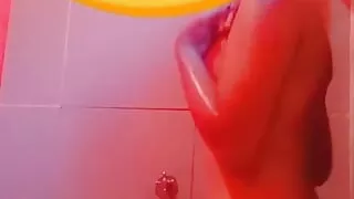 Bolivian girl naked in the shower