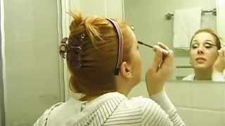 Gorgeous sexual performance by brunette Michaela nice boobs