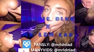 ARSENAL FAN! Blue eyed British Bonnie Blue SLAMMED