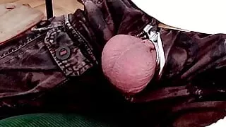 Part 1 - Vibrating massage of balls, in shorts