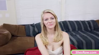 Pretty Blonde Newbie Finger Fucks And Smashed On Camera