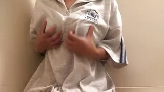 A cute girl gets excited by masturbating in the shower without anyone noticing.