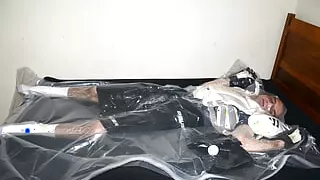 Sep 13 2023 - VacPacked in my Warrior hockey chestie with two pairs of hockey pants and 2 more chesties wearing my hockey gloves