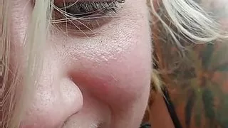 Sexy couple fuck outside