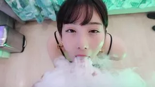 Smoking Hot Blowjob! Sexy and Dreamy Vaping and Sucking Cock!