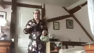 In a small morning outfit