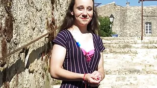 French porn casting for the shy Amandine