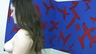 Sexy Charlotte Vale shows her pussy and spreads it wide