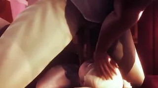 Layla Hardest Blowjob - Animation