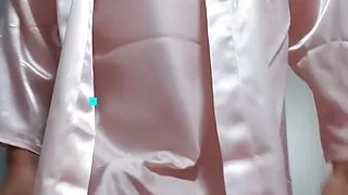 Sexy Silk Bridesmaid Dress Ejaculation