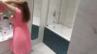 Footage of my hot exgirlfriend in the bathroom showering