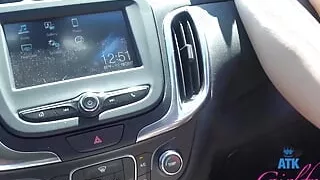 Bella Is Super Happy Being Naked in the Car